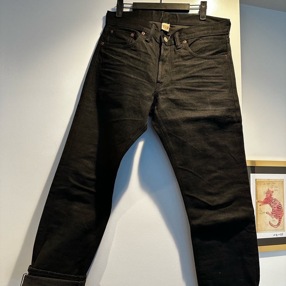Men's Selvedge Black Jeans